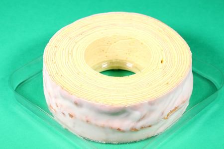 Traditional baked confectionery, Baumkuchenの写真素材