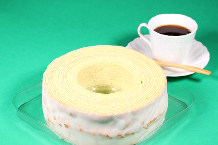 Traditional baked confectionery, Baumkuchenの写真素材