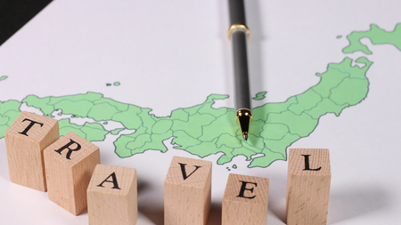 Map and travel imageの写真素材
