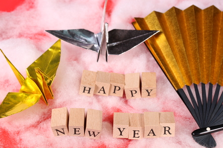 Happy new year imageの写真素材