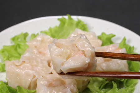 Shrimp Shumai, Steamed meat dumplingの写真素材