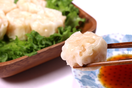 Shrimp Shumai, Steamed meat dumplingの写真素材