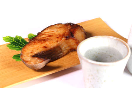 Grilled sablefish with soy sauce and japanese sake