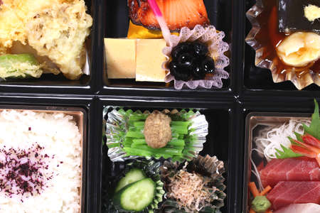 Japanese food Shokado bento ( partition bento)