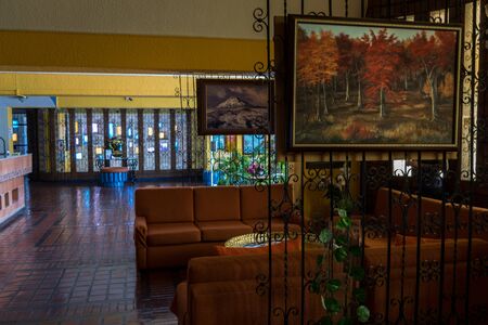 Reception of hotel in the city of Quito, Pichincha, Ecuador. March 12, 2018のeditorial素材