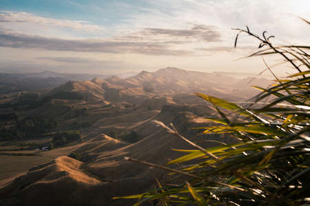 Mount Erin seen from Te Mata Peak. Hawke's Bay Region, New Zealand