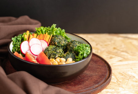 Bowl of vegan, plant based food. Vegetarianism and vegan lifestyle concept. close-upの写真素材