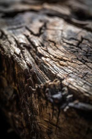 Close up shot of wooden rustic textured background. Generative AI vertical shotの素材