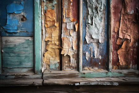 Old rusted wooden surface. Textured background. Generative AIの素材