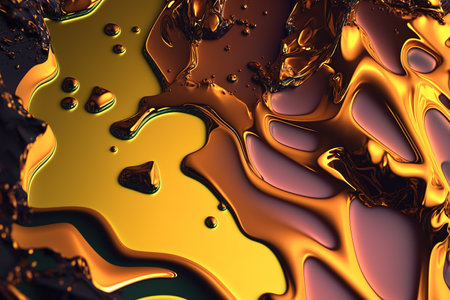 Abstract background of melted paint. Generative AI illustrationの素材