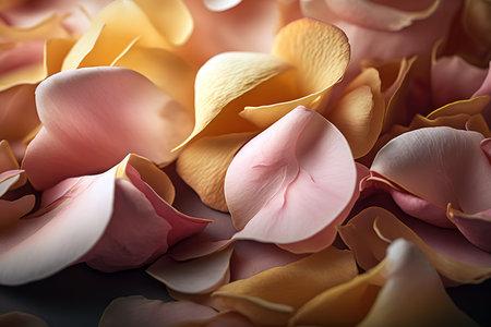 Pin rose petals background textured pattern. Generative AI illustrationの素材