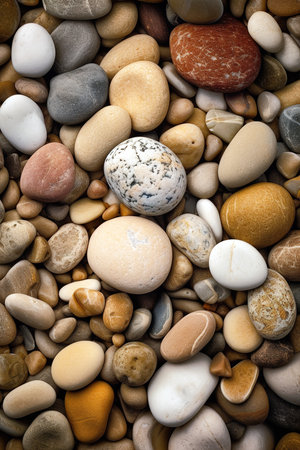 Natural rocks and stones textured background. Generative AI illustrationの素材
