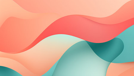 Vibrant colors abstract design minimal concept illustration backgroundの素材