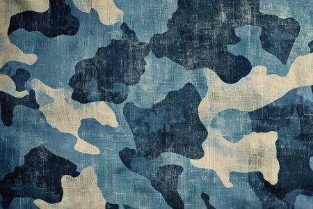 Bluish Gray tones of military texture camouflaged backgroundの素材