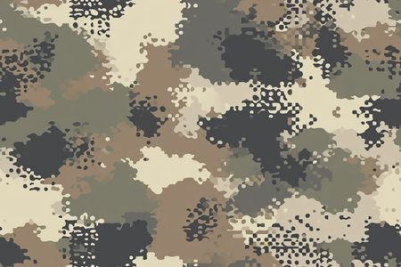 Brown tones camouflage pattern background illustrationの素材
