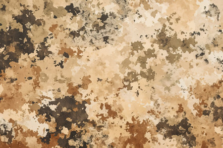 Top view of a beige rusty illustration with military texture styleの素材