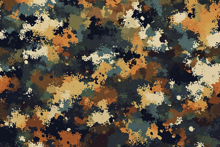 Browns military texture camouflaged pixel backgroundの素材
