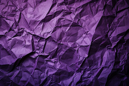 Textured background of crumbled purple paperの素材