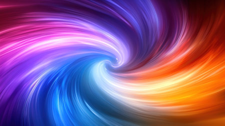 Swirl rainbow into another dimension, wallpaper background conceptの素材