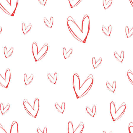 Seamless pattern of hearts. Vector illustration.のイラスト素材