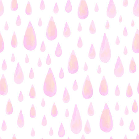 Seamless pattern of watercolor raindropsのイラスト素材
