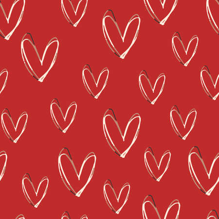 Seamless pattern of hearts. Vector illustration.のイラスト素材