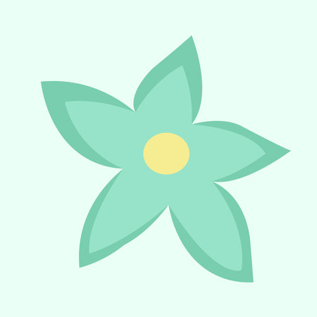 Beautiful flower illustration for decorations. Cartoon flower.の写真素材