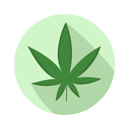Marijuana medical icon for logo and pharmacy design.のイラスト素材