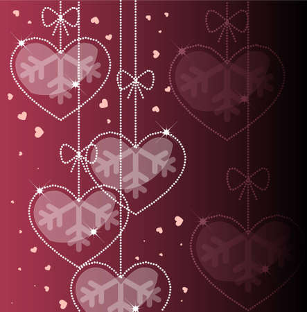 Christmas and loveのイラスト素材