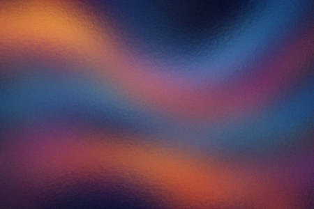 Gradient of vibrant diffused light through frosted glass with soft abstract color transitionsの写真素材