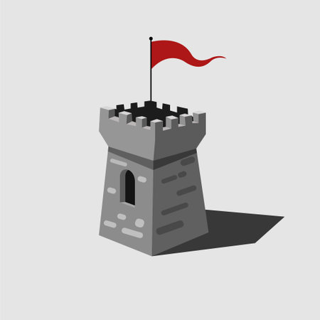 Medieval watchtower.のイラスト素材