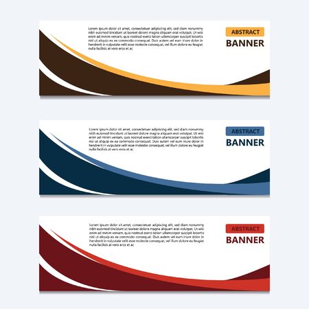 Banner Abstract Design Template005のイラスト素材