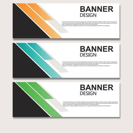 Banner Abstract Design Template003のイラスト素材