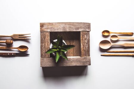 eco natural on white background. sustainable lifestyle concept. zero waste PNOV2019の写真素材