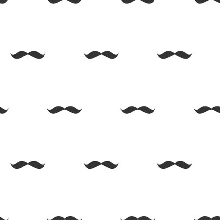pattern simple christmas santa mustacheのイラスト素材