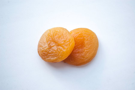 dried apricots orange dried apricot on a white background