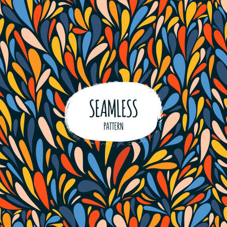 Colorful simple pattern background doodle colorful blot.のイラスト素材