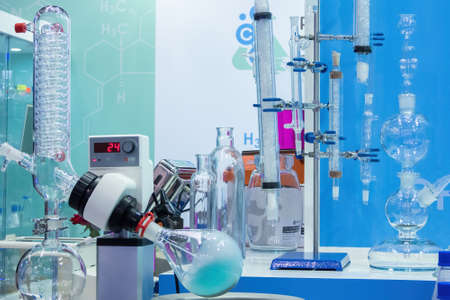 New chemistry lab equipment on the Exhibition of chemical reagents