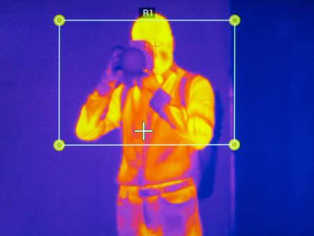 Infrared selfie image of photographer