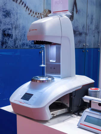 MOSCOW, RUSSIA - OCT 22, 2019. Rotary rheometer on TestingControl Expoのeditorial素材