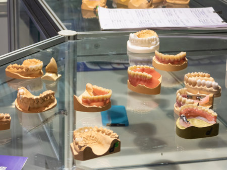MOSCOW, RUSSIA - Sept 25, 2019. Expo of dental technician equipment