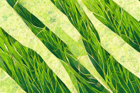 Abstract green grass background. Artificial Intelligence generated image
