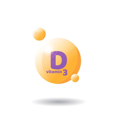 Vitamin D, D3 vector. 2 November - Vitamin D day. Liquid vector colorful abstact shapes. People with avitominosis. Health.のイラスト素材