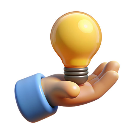 lamp idea 3d renderのイラスト素材