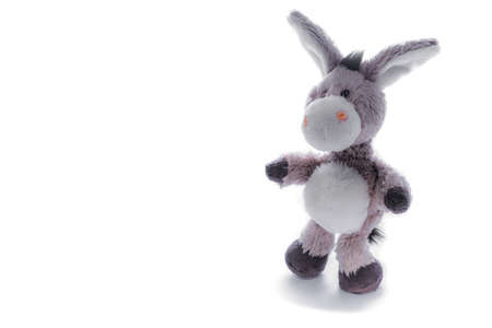 Donkey toy isolated on whiteの写真素材