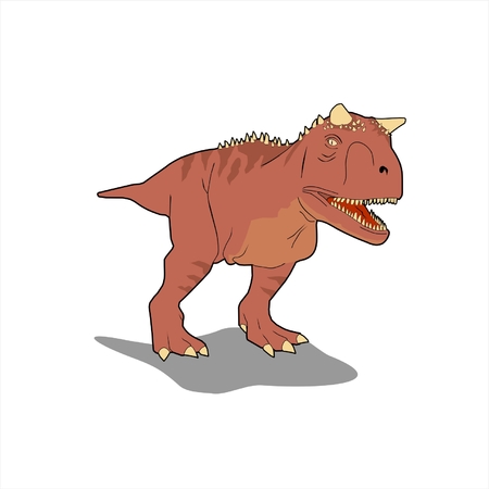 carnotaurus vector illustrationのイラスト素材