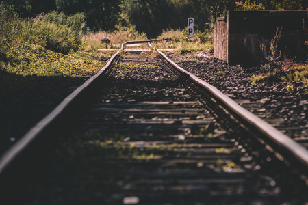 Train Track Station on Lost Placesの写真素材
