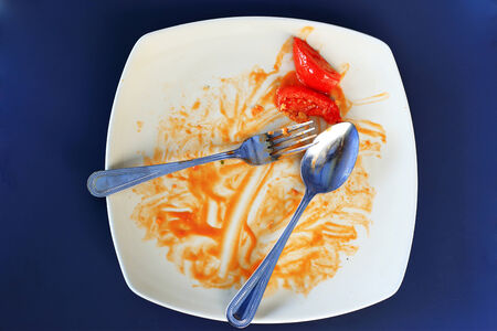 dirty plates