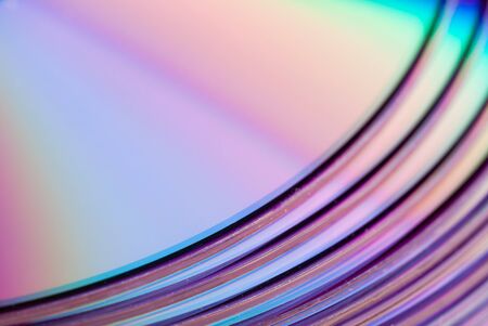Shiny violet disksの写真素材
