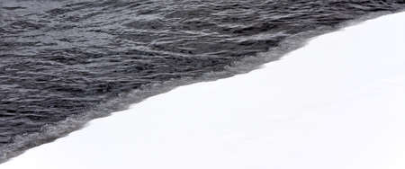 Ice and waterの写真素材
